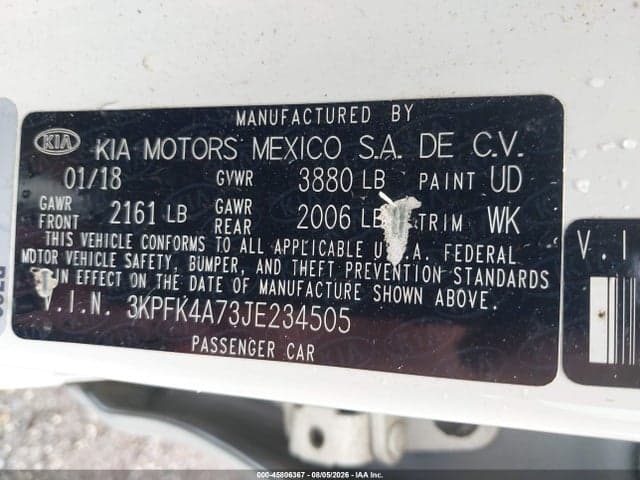 2018 KIA FORTE LX 9