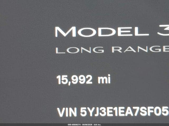 2025 TESLA MODEL 3 LONG RANGE REAR-WHEEL DRIVE/STANDARD REAR-WHEEL DRIVE 14