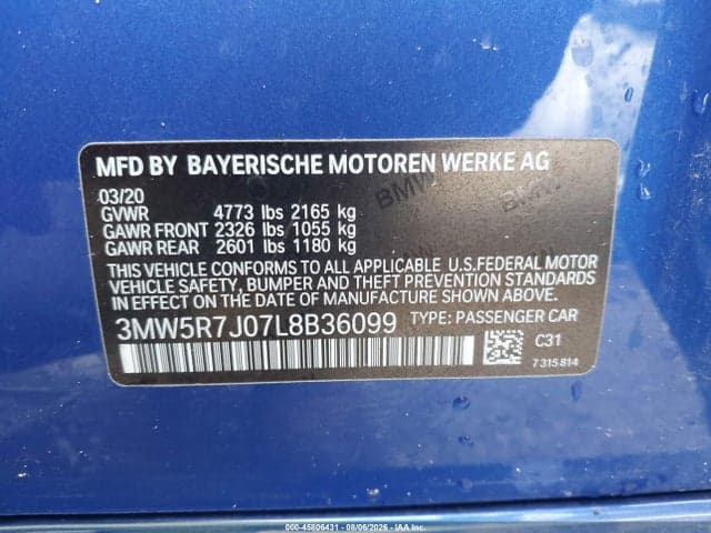 2020 BMW 330I XDRIVE 9