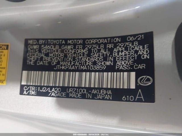 2021 LEXUS LC 500 9