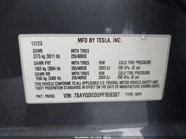 2023 TESLA MODEL Y RWD 9