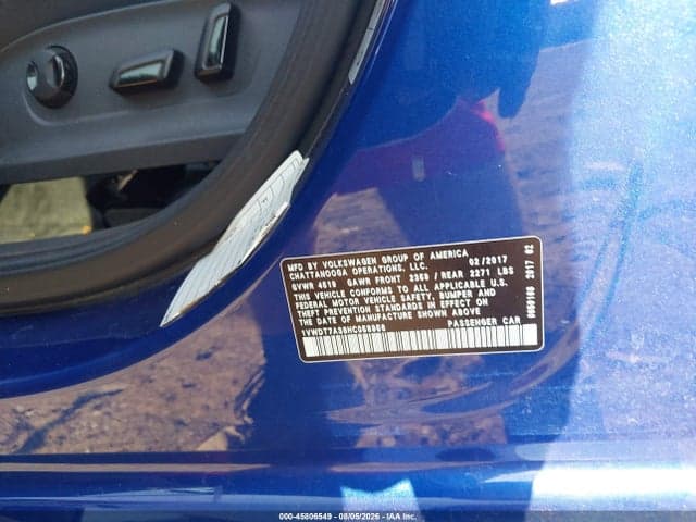 2017 VOLKSWAGEN PASSAT 1.8T R-LINE 9