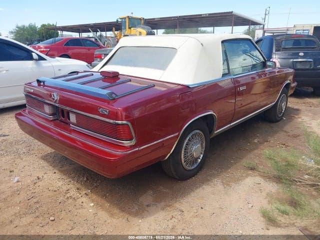 1986 CHRYSLER LEBARON 4