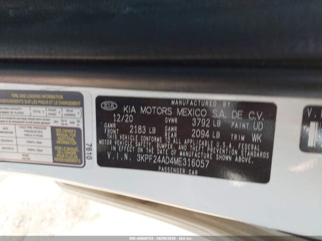 2021 KIA FORTE LXS 9