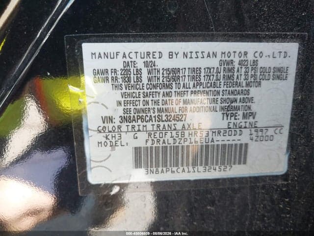 2025 NISSAN KICKS SV FWD 9