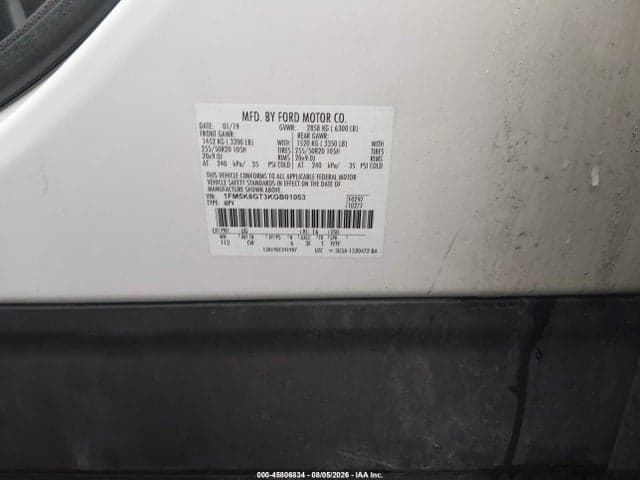 2019 FORD EXPLORER SPORT 9