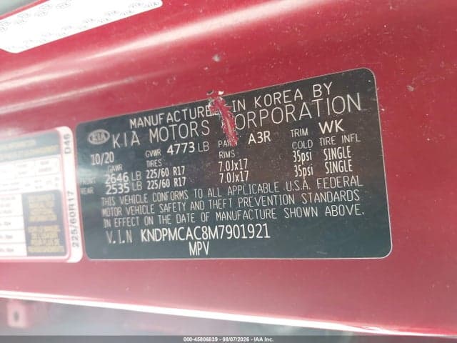 2021 KIA SPORTAGE LX 9