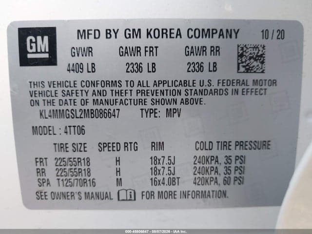 2021 BUICK ENCORE GX AWD ESSENCE 9