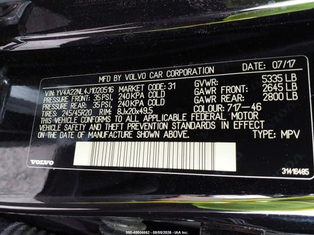 2018 VOLVO V90 CROSS COUNTRY T6 9