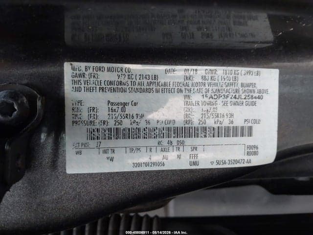 2018 FORD FOCUS SE 9
