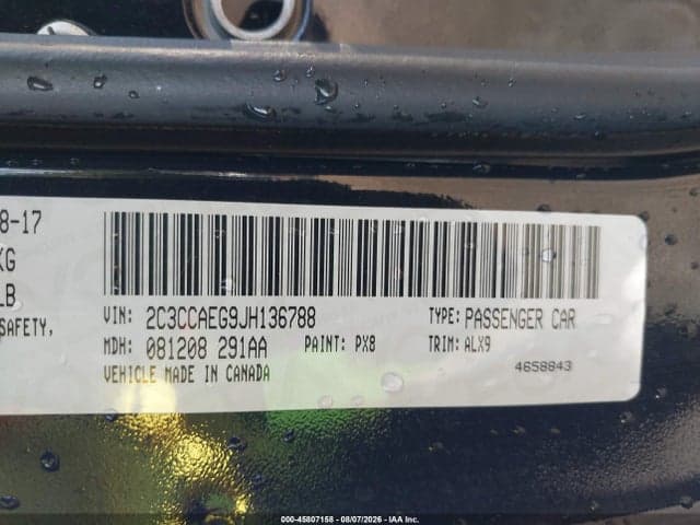 2018 CHRYSLER 300 LIMITED 9