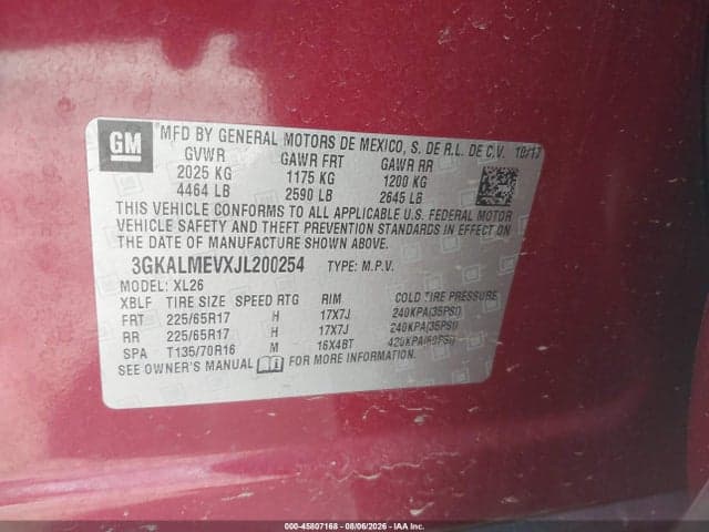 2018 GMC TERRAIN SLE 9