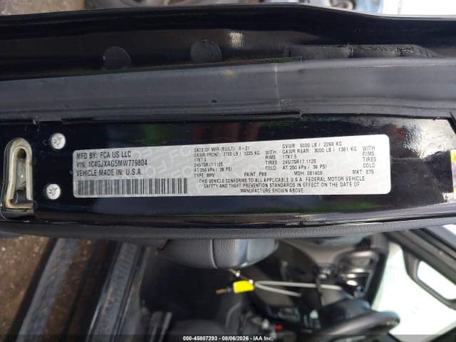 2021 JEEP WRANGLER SPORT 4X4 9