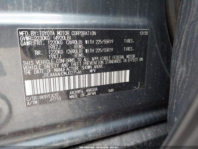 2021 TOYOTA VENZA XLE 9
