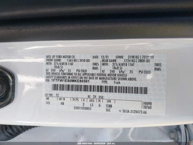 2021 FORD F-150 LARIAT 9