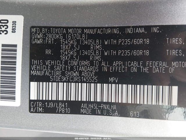 2024 TOYOTA SIENNA PLATINUM 9