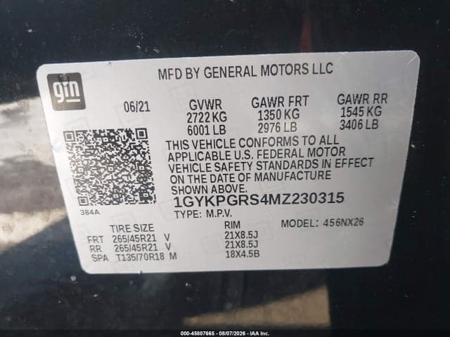 2021 CADILLAC XT6 AWD SPORT 9