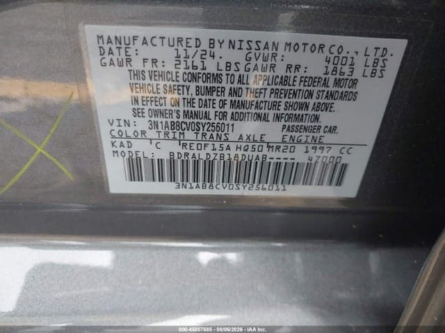 2025 NISSAN SENTRA SV 9