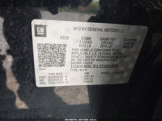 2018 GMC ACADIA SLE-2 9