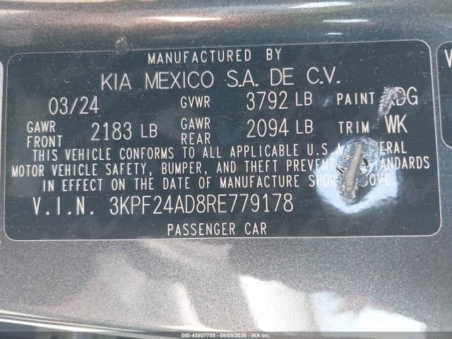2024 KIA FORTE LXS 9