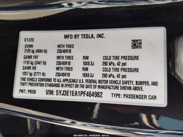 2023 TESLA MODEL 3 REAR-WHEEL DRIVE 9