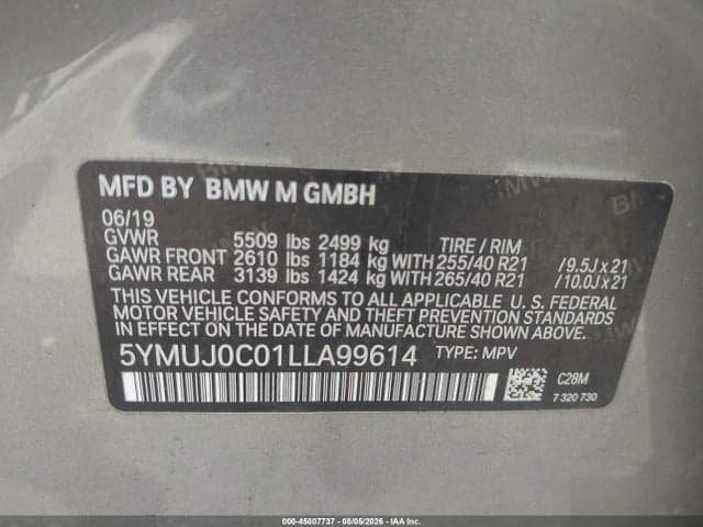 2020 BMW X4 M COMPETITION 9