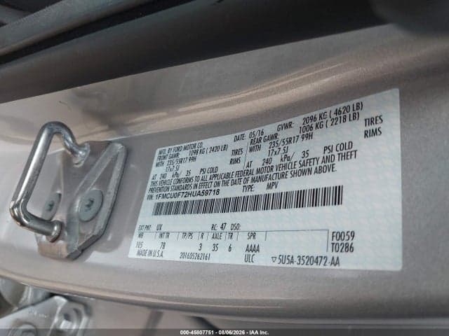 2017 FORD ESCAPE S 9