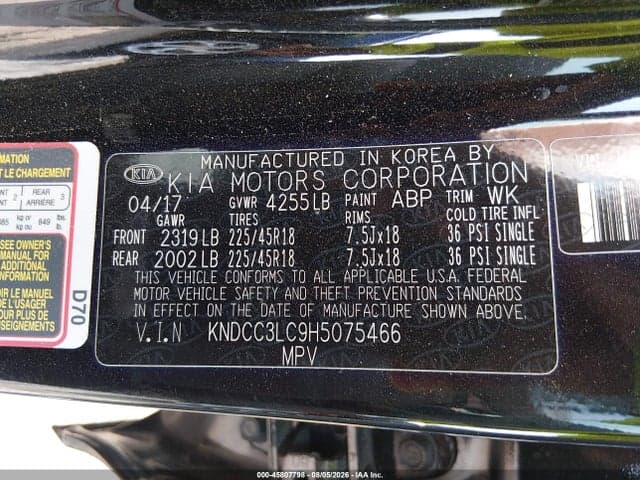 2017 KIA NIRO EX 9
