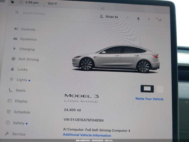 2025 TESLA MODEL 3 LONG RANGE REAR-WHEEL DRIVE/STANDARD REAR-WHEEL DRIVE 14