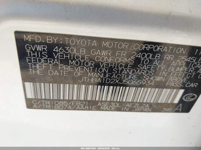 2018 LEXUS IS 300 9