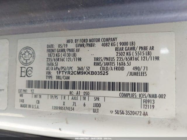2019 FORD TRANSIT-250 9