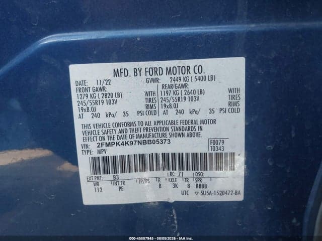 2022 FORD EDGE TITANIUM 9