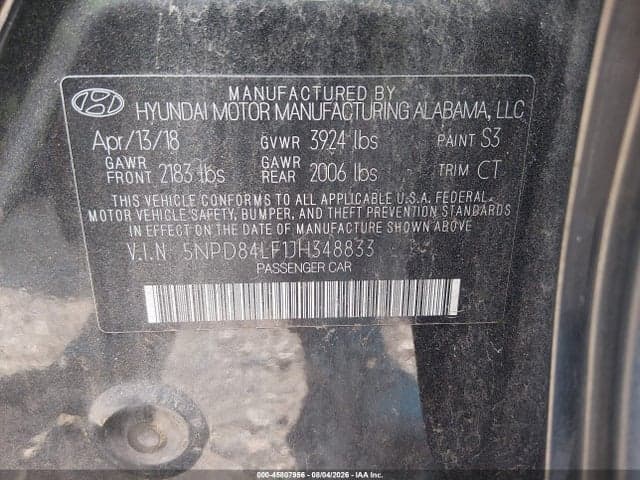 2018 HYUNDAI ELANTRA SEL 9