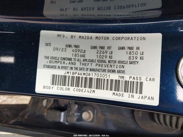 2024 MAZDA MAZDA3 2.5 S SELECT SPORT 9