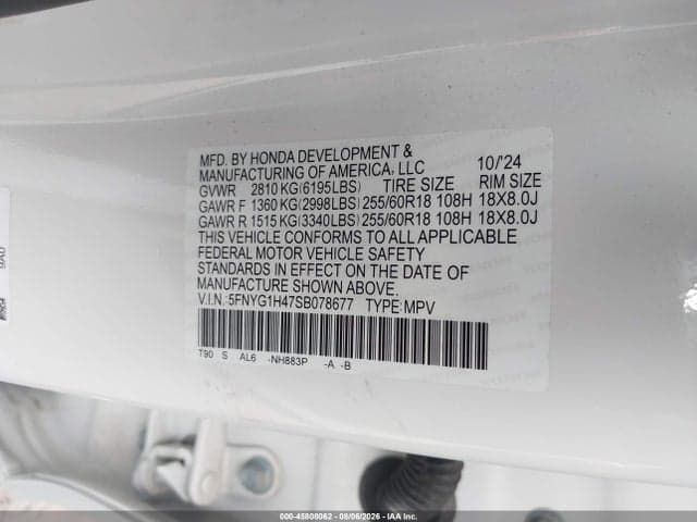2025 HONDA PILOT EX-L 9