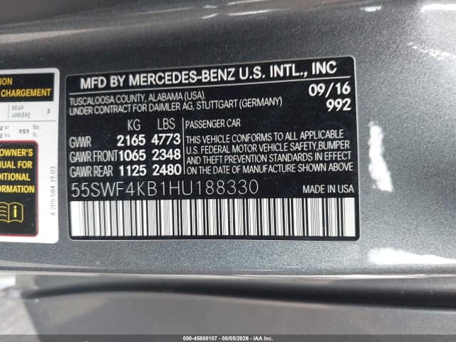 2017 MERCEDES-BENZ C 300 4MATIC 9