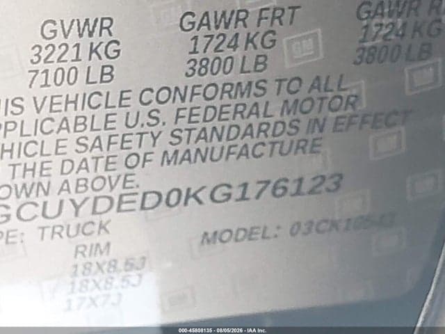 2019 CHEVROLET SILVERADO 1500 LT 9