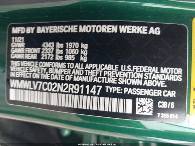 2022 MINI CLUBMAN COOPER S 9