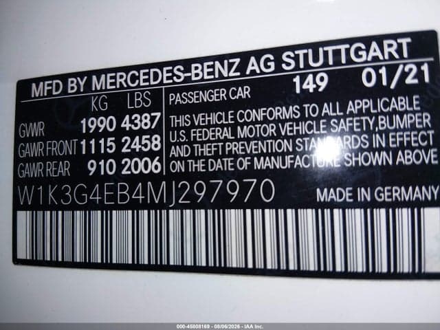 2021 MERCEDES-BENZ A 220 9