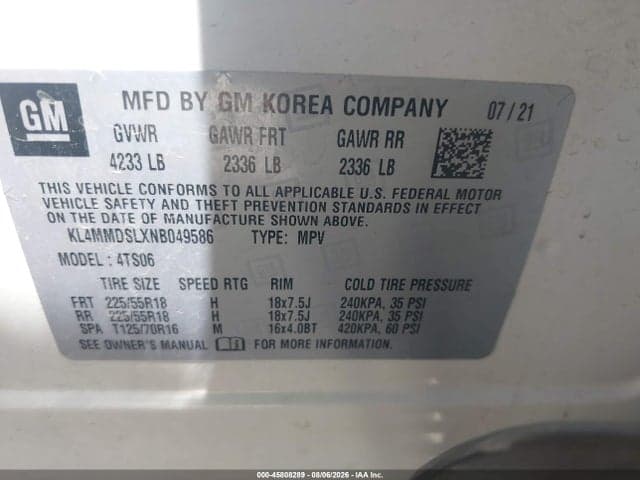 2022 BUICK ENCORE GX FWD SELECT 9