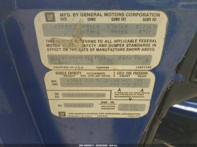 1984 CHEVROLET CORVETTE 9