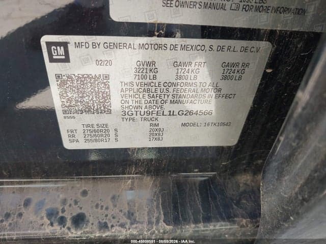 2020 GMC SIERRA 1500 4WD SHORT BOX DENALI 9