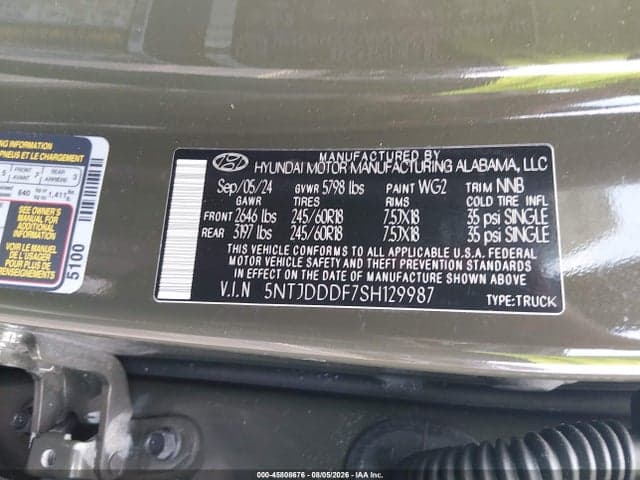 2025 HYUNDAI SANTA CRUZ XRT 9