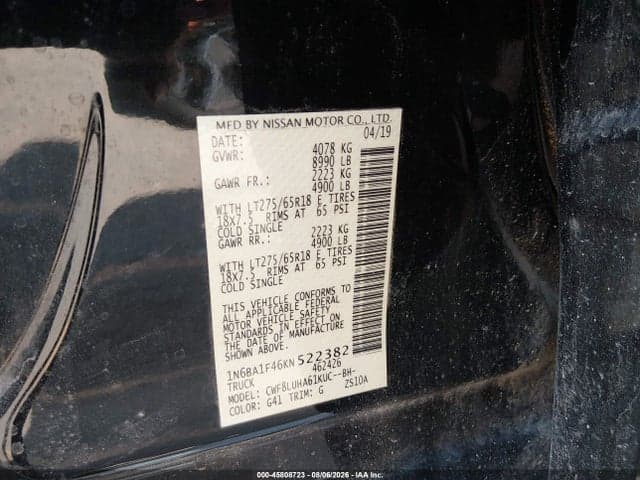 2019 NISSAN TITAN XD PRO-4X DIESEL 9