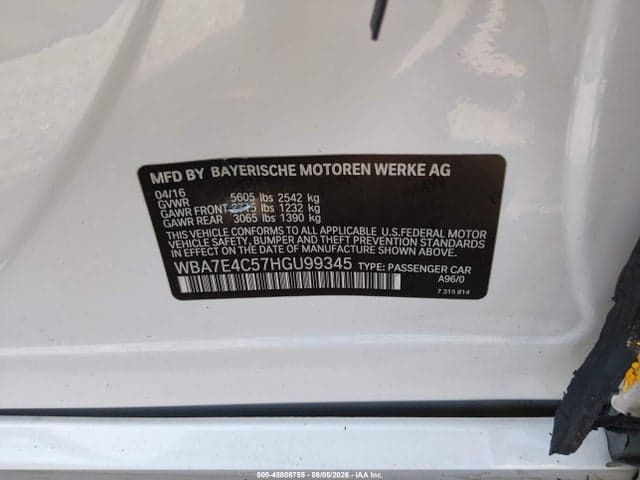 2017 BMW 740I XDRIVE 9