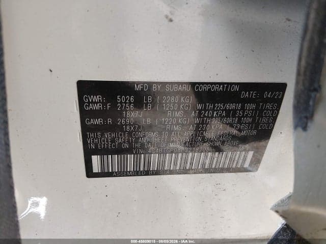 2023 SUBARU OUTBACK TOURING XT 9