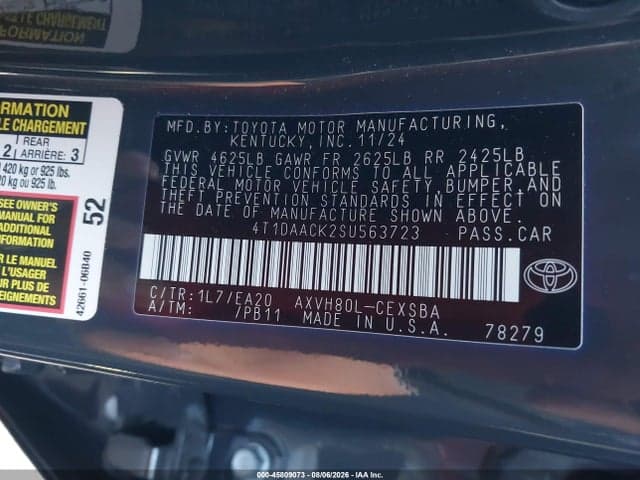 2025 TOYOTA CAMRY SE 9