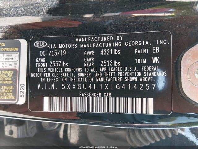 2020 KIA OPTIMA EX PREMIUM 9