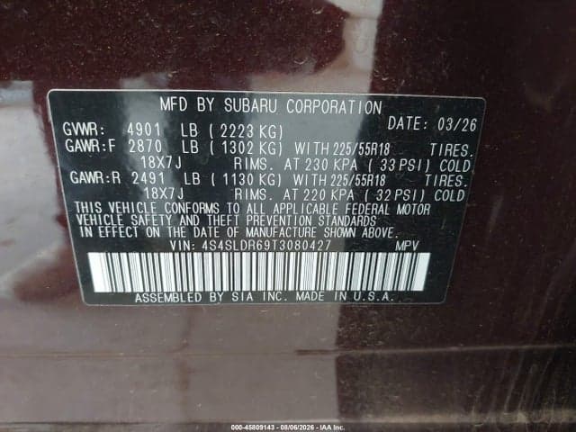 2026 SUBARU FORESTER LIMITED 9