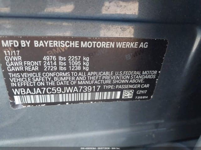 2018 BMW 530I XDRIVE 9